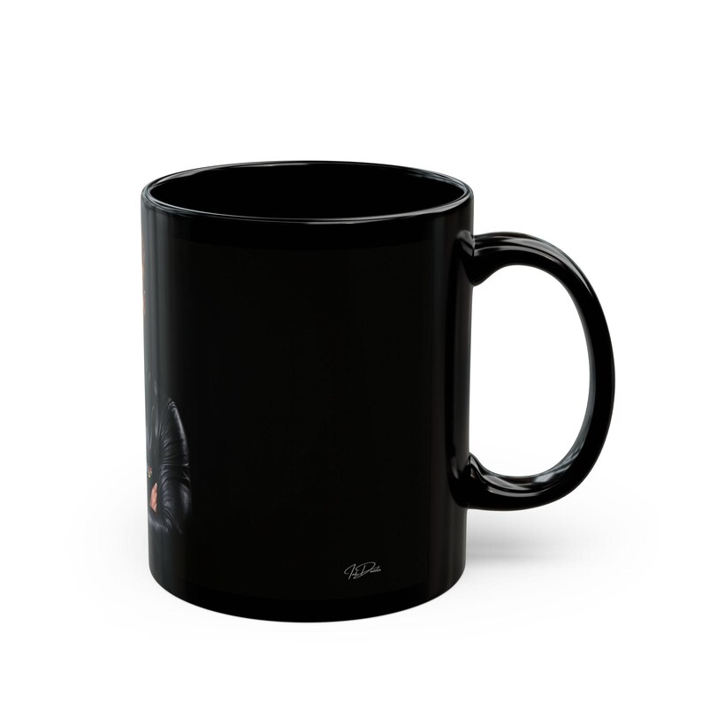 Taza con diseño de hombre pelirrojo en cuero | Taza de café con hombre pelirrojo barbudo | Regalo para él | Regalo para novio | Idea de regalo gay | Taza masculina imagen 2