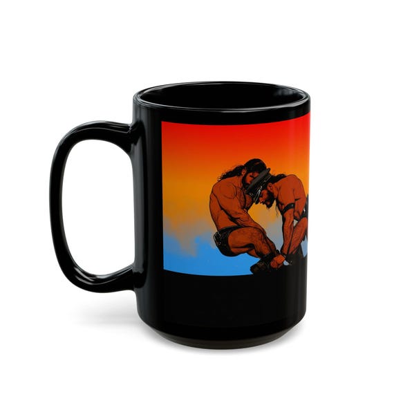Taza de luchadores en cuero — 11