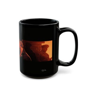 Leather Men Mug | Gay Leather Couple Art | Leather Uniform Gift for Him | Boyfriend Gift | Gay Gift Idea | Masculine Coffee Mug image 10