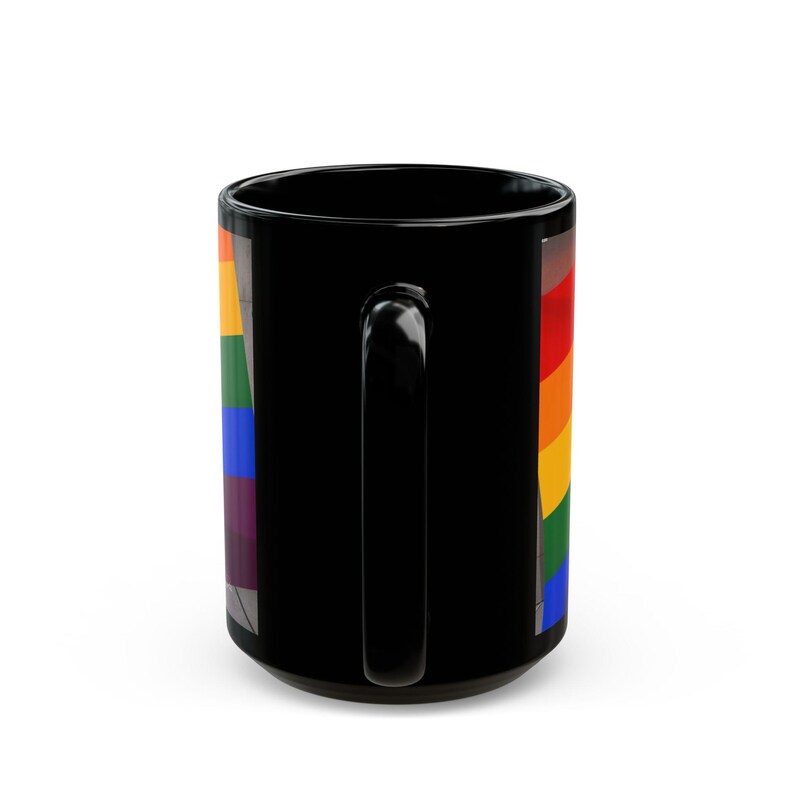 Gay Pride Mug | Muscular Bearded Couple | Rainbow Pride Flag | Gift for Him | Boyfriend Gift | LGBTQ Coffee Mug | Gay Office Mug image 12
