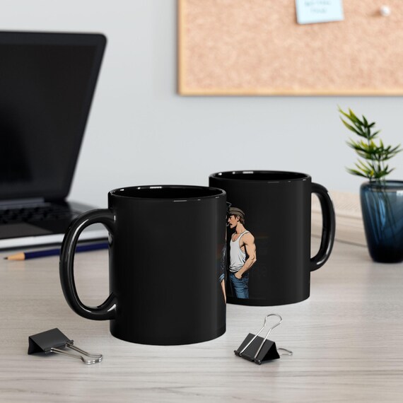 Taza para pareja gay de cuero — 7