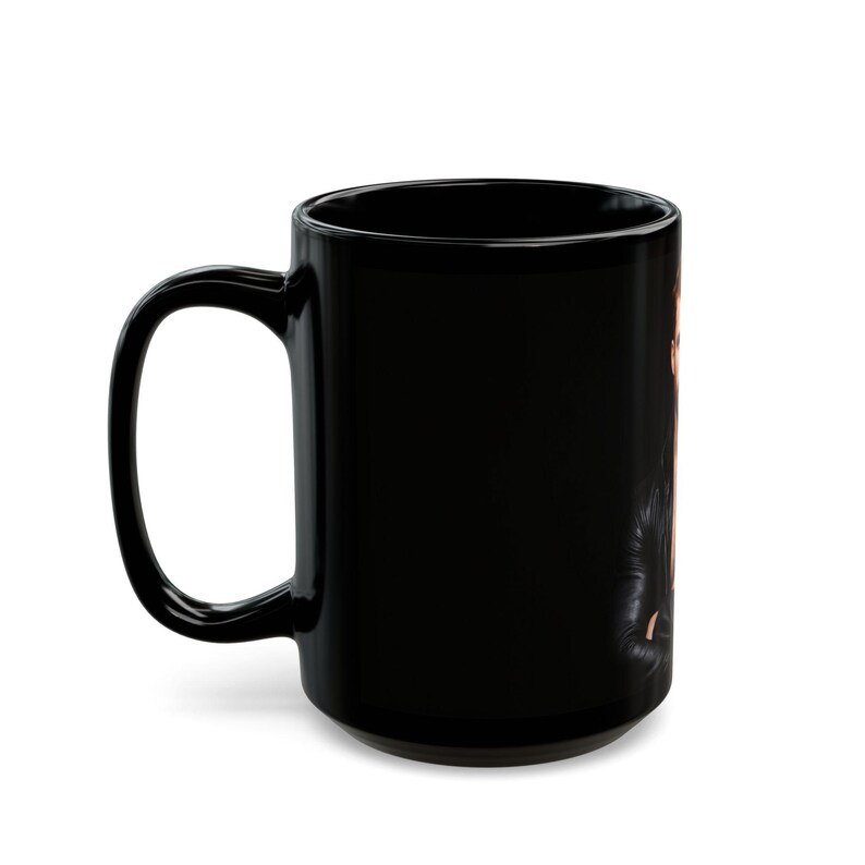 Taza con diseño de hombre pelirrojo en cuero | Taza de café con hombre pelirrojo barbudo | Regalo para él | Regalo para novio | Idea de regalo gay | Taza masculina imagen 11