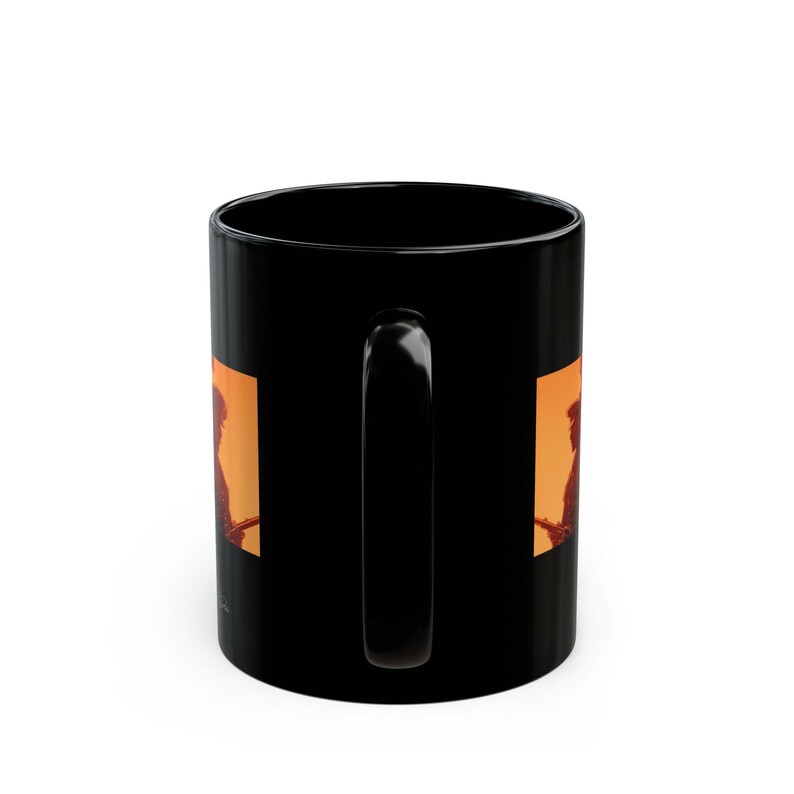 Leather Men Mug | Gay Leather Couple Art | Leather Uniform Gift for Him | Boyfriend Gift | Gay Gift Idea | Masculine Coffee Mug image 4