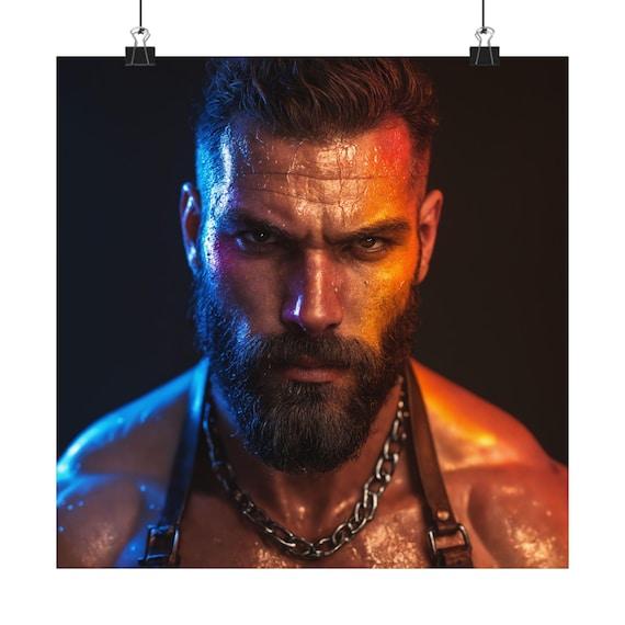 bearded warrior portrait