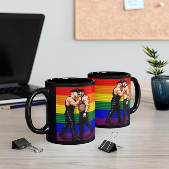 Gay Leather Men Mug — 8