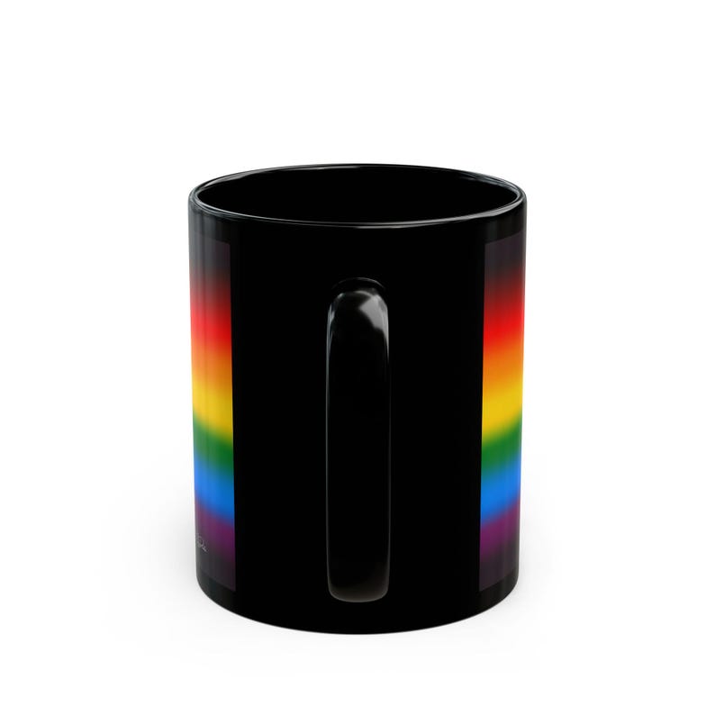 Mug Gay Pride Rainbow Love Figure | Gift for Him | Boyfriend Gift | Rainbow Pride Coffee Mug | Athletic Male Desk Cup | LGBTQ Love Mug image 6