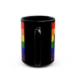 Gay Leather Men Mug | Leather Pride Gift for Him | Boyfriend Gift | Rainbow Couple Mug | Gift for Him | Masculine Desk Mug image 13