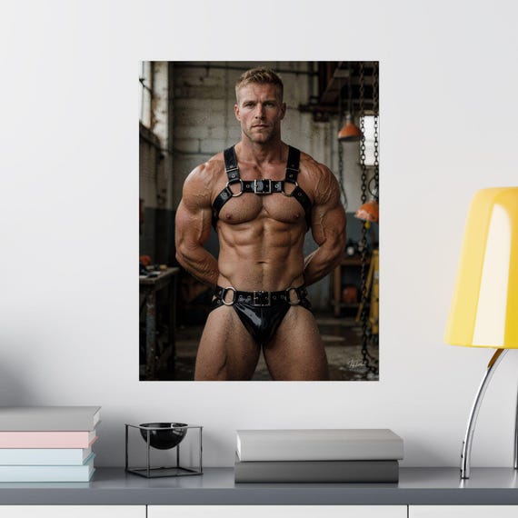 Restrained Male Figure Print — 8