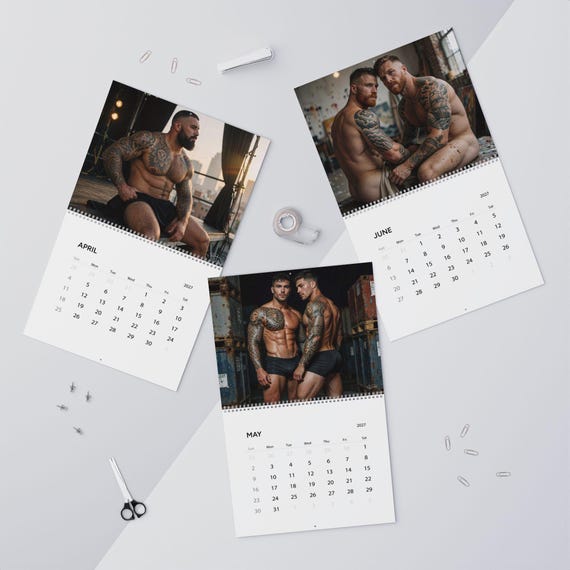 2027 Calendar Inked Men — 12