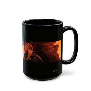 Leather Men Mug | Gay Leather Couple Art | Leather Uniform Gift for Him | Boyfriend Gift | Gay Gift Idea | Masculine Coffee Mug image 13