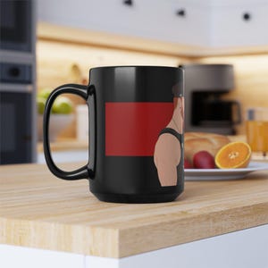 Leather Men Mug | Gay Bears Couple Gift | Bearded Redhead Gift for Him | Boyfriend Gift | Leather Daddy Coffee Mug | Gay Gift Idea image 16
