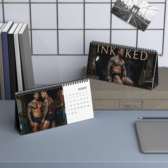 Calendario de mesa 2027: Hombres tatuados — 9