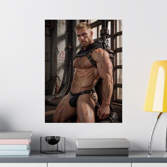 Chained Athletic Male Print — 8