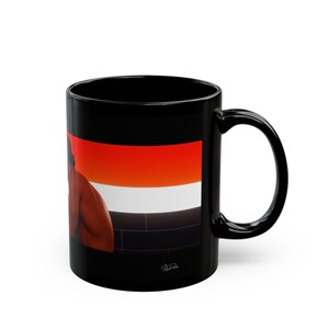 Leather Fetish Mug | Gay Leather Couple | Gift for Him | Boyfriend Gift | Muscle Men Art | Queer Gift Idea | Male Intimacy Mug image 2