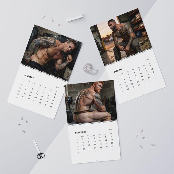 2027 Calendar Inked Men — 11