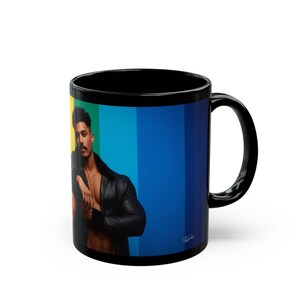 Gay Pride Mug | Leather Jacket Couple | Gift for Him | Boyfriend Gift | Rainbow Flag Mug | Gay Couple Gift | Pride Coffee Mug image 5