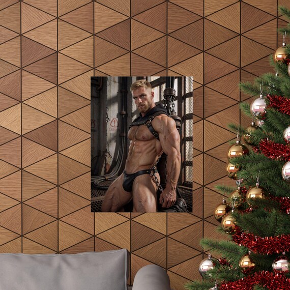Chained Athletic Male Print — 4