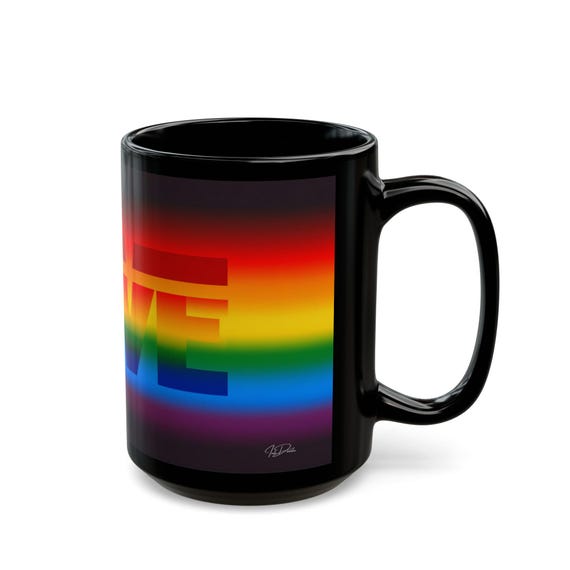 Tasse « Gay Pride » avec motif arc-en-ciel et cœur — 11