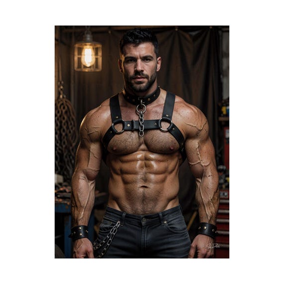 Strapped Athletic Torso Print — 10