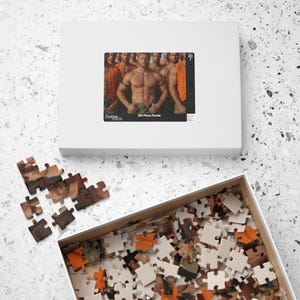 Puzzle | Handsome Muscular Construction Workers Jigsaw | Perfect Romantic Gift for Him | 252 Piece Set | Sensual Male Physical Art image 8