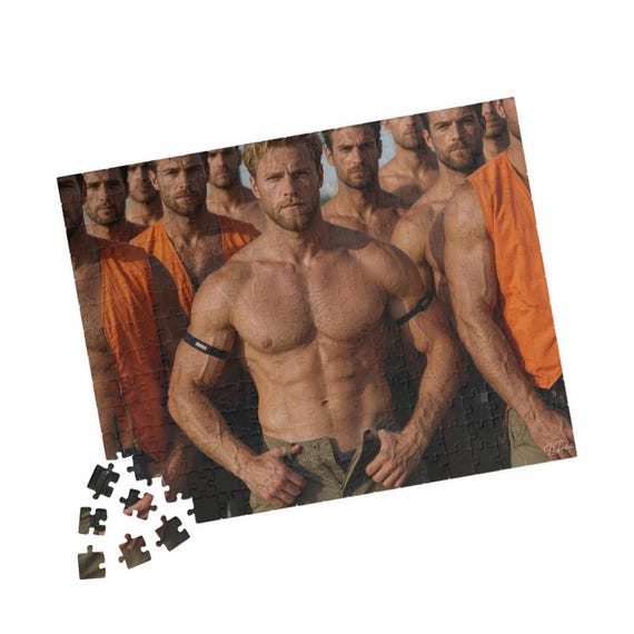 Obreros de la construcción guapos y musculosos — 7