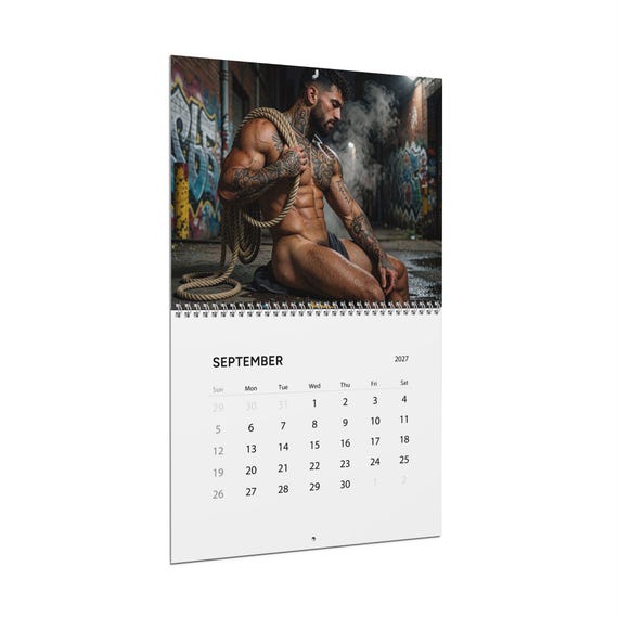 2027 Calendar Inked Men — 2