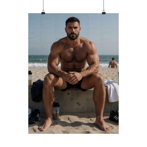 Windblown Male Body Study