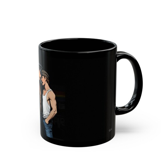 Taza para pareja gay de cuero — 5