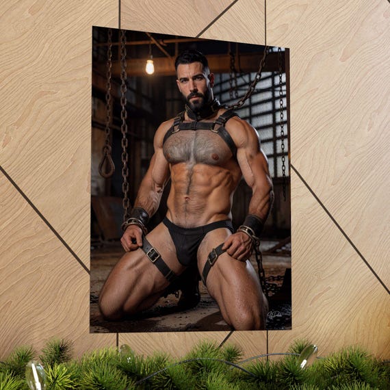 Tethered Muscle Men Print — 5