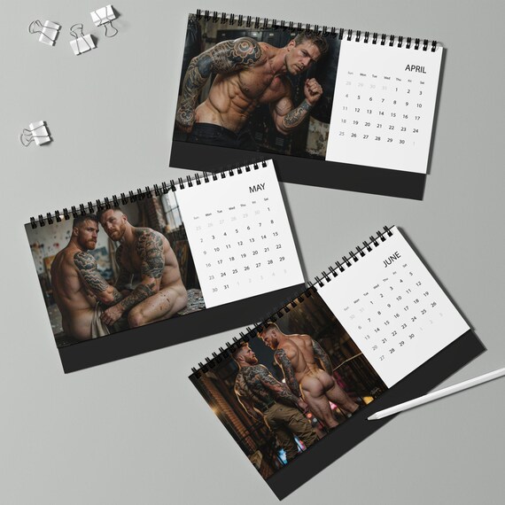 Calendario de mesa 2027: Hombres tatuados — 5