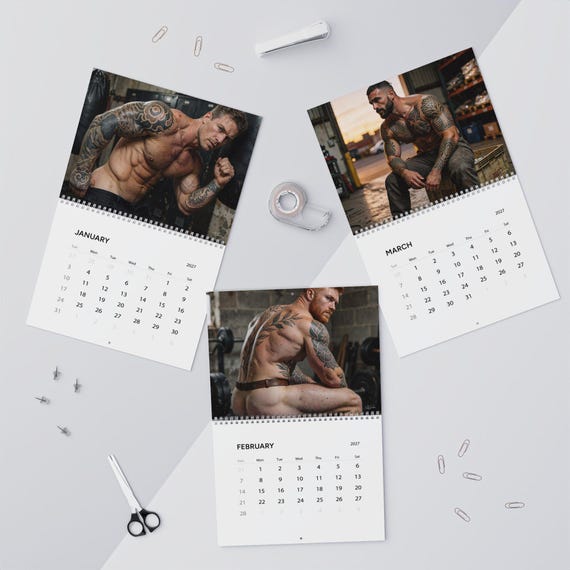 2027 Calendar Inked Men — 4