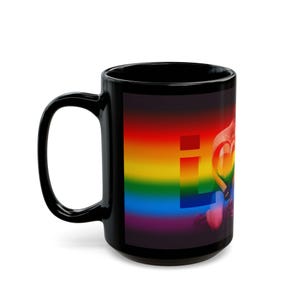 Mug Gay Pride Rainbow Love Figure | Gift for Him | Boyfriend Gift | Rainbow Pride Coffee Mug | Athletic Male Desk Cup | LGBTQ Love Mug image 12