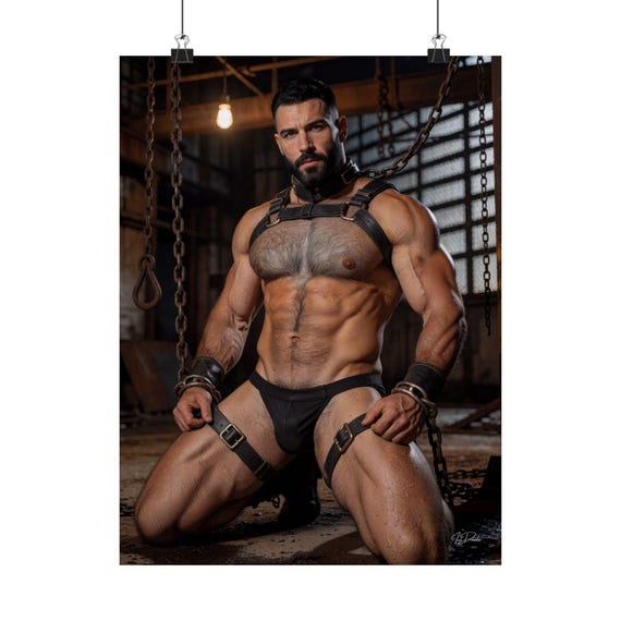 Tethered Muscle Men Print — 9