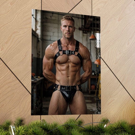 Restrained Male Figure Print — 5