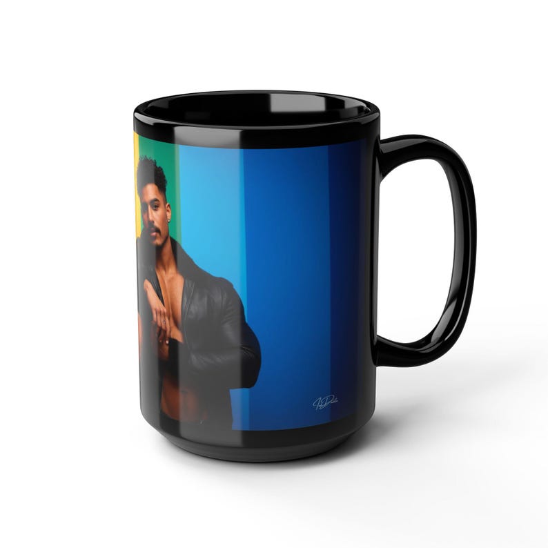 Gay Pride Mug | Leather Jacket Couple | Gift for Him | Boyfriend Gift | Rainbow Flag Mug | Gay Couple Gift | Pride Coffee Mug image 14