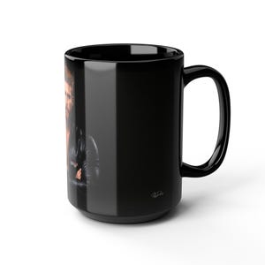 Taza con diseño de hombre pelirrojo en cuero | Taza de café con hombre pelirrojo barbudo | Regalo para él | Regalo para novio | Idea de regalo gay | Taza masculina imagen 14