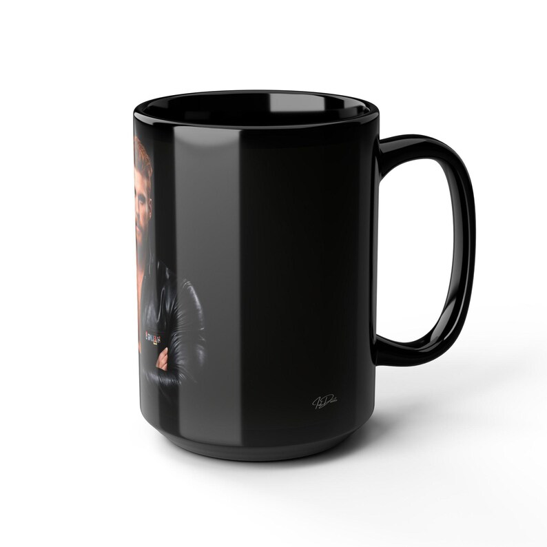 Taza con diseño de hombre pelirrojo en cuero | Taza de café con hombre pelirrojo barbudo | Regalo para él | Regalo para novio | Idea de regalo gay | Taza masculina imagen 14