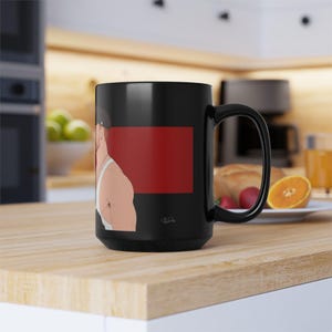 Leather Men Mug | Gay Bears Couple Gift | Bearded Redhead Gift for Him | Boyfriend Gift | Leather Daddy Coffee Mug | Gay Gift Idea image 15
