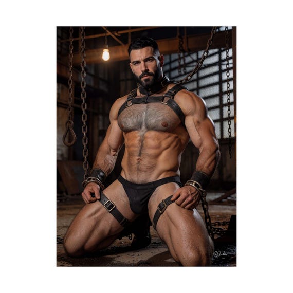 Tethered Muscle Men Print — 2