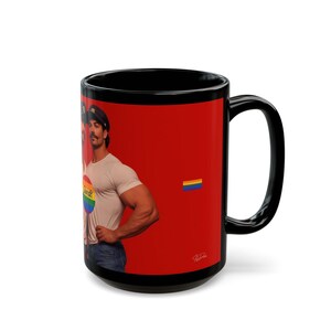 Mug | Gay Twin Captains | Muscular Pride Hunks | Twin Men Design | Gift for Him | Boyfriend Gift | Husband Gift | Gay Gift Idea image 13