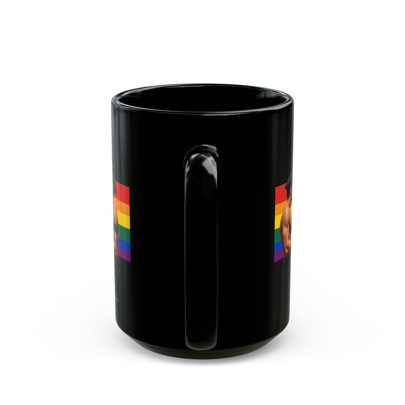 Taza de cuero gay | Regalo para parejas de hombres de cuero | Regalo arcoíris del orgullo | Regalo para novio | Regalo para papi de cuero | Idea de regalo gay imagen 13