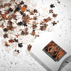 Puzzle | Handsome Muscular Construction Workers Jigsaw | Perfect Romantic Gift for Him | 252 Piece Set | Sensual Male Physical Art image 4