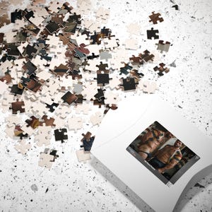Jigsaw | Muscular Bearded Rugby Teammates Locker Room Scene | Jigsaw Puzzle for Adults | Perfect Gift for Him | 110 or 252 Coins image 4