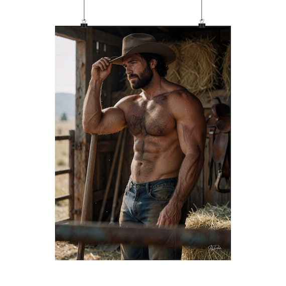 Gay Cowboy Art Print