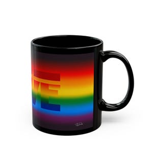 Mug Gay Pride Rainbow Love Figure | Gift for Him | Boyfriend Gift | Rainbow Pride Coffee Mug | Athletic Male Desk Cup | LGBTQ Love Mug image 4