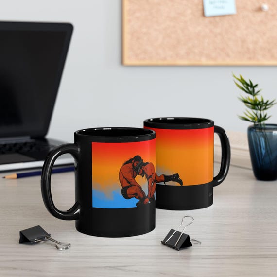 Taza de luchadores en cuero — 7
