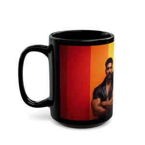 Gay Pride Mug | Leather Jacket Couple | Gift for Him | Boyfriend Gift | Rainbow Flag Mug | Gay Couple Gift | Pride Coffee Mug image 11
