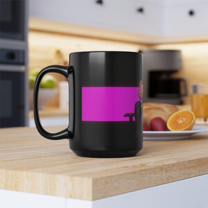 Leather Daddy Mug | Gay Leather Muscle Men | Ceramic Mug Gift | Gift for Him | Boyfriend Gift | Husband Gift | Leather Cop Couple image 16