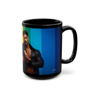 Gay Pride Mug | Leather Jacket Couple | Gift for Him | Boyfriend Gift | Rainbow Flag Mug | Gay Couple Gift | Pride Coffee Mug image 13