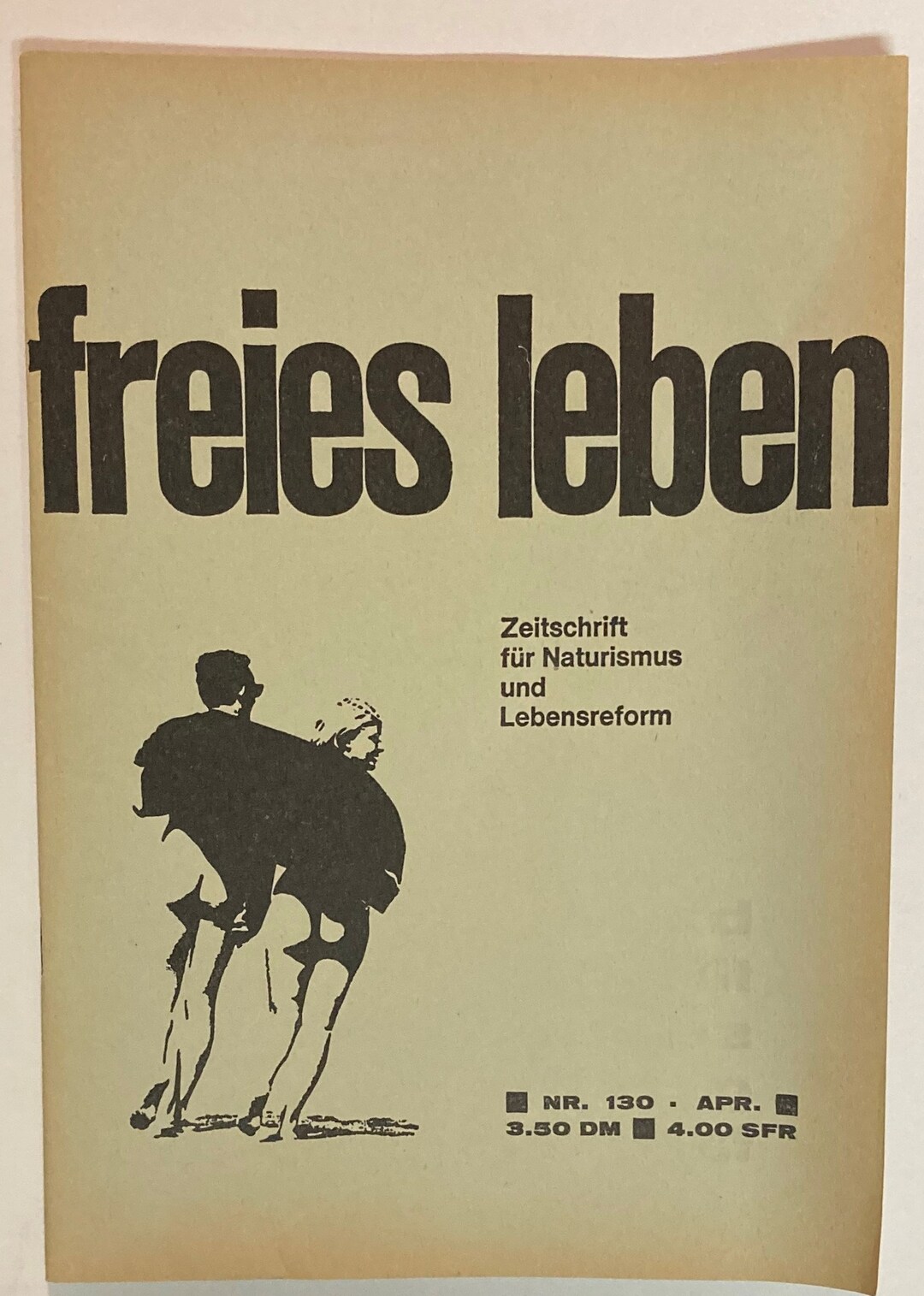 Freies Leben Rare Vintage April 1966 German Nudist Etsy